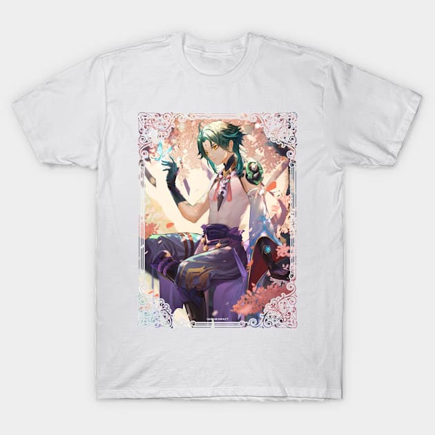 Xiao and a butterfly! T-Shirt by SaucyBandit